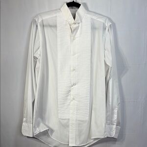 🚢Neil Allyn Classic White Long Sleeve tuxedo Dress Shirt